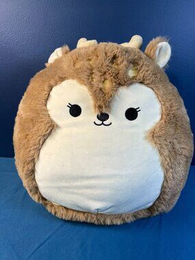 Squishmallows 12-inch Dawn the Fawn Fuzz-A-Mallows line plush toy.